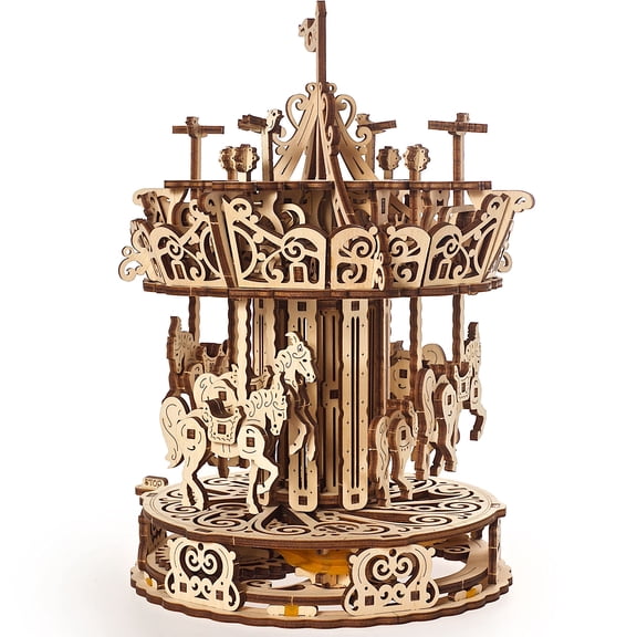 UGEARS Carousel, Model Kit, 3D Puzzle