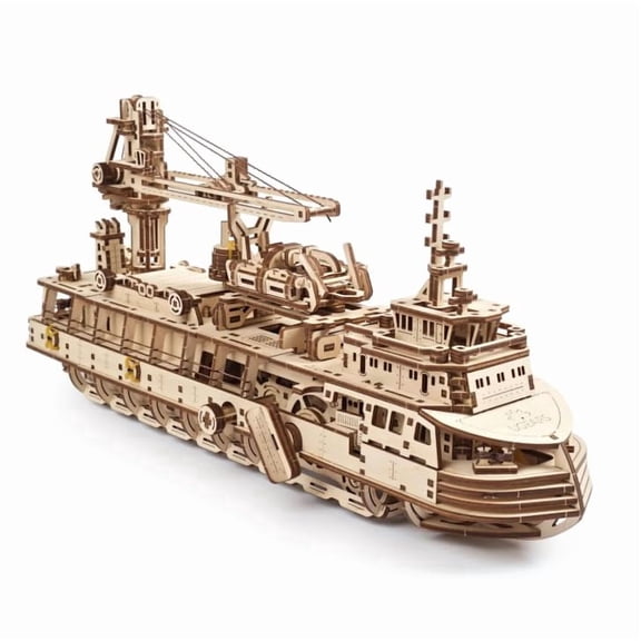 UGEARS Research Vessel, Model Kit, 3D Puzzle