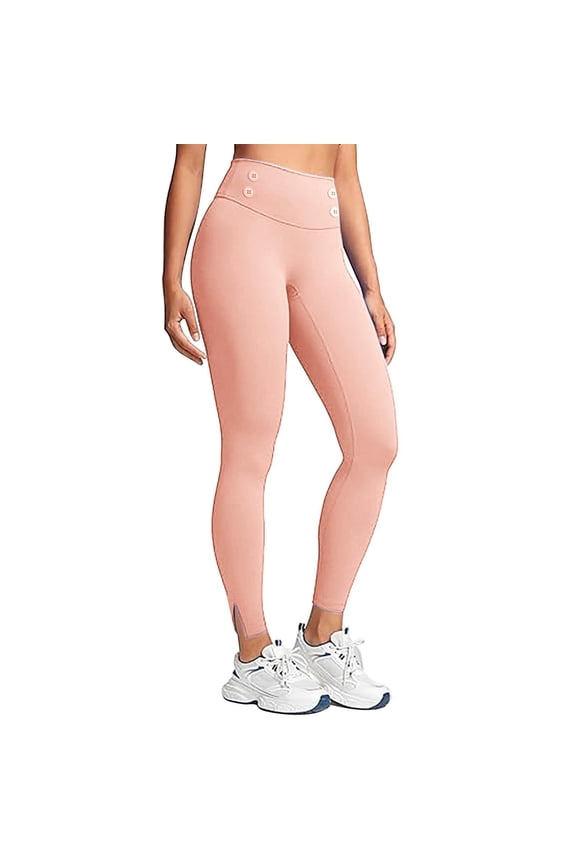 Women's Fleece Lined Leggings - High Waist Winter Thermal Yoga Pants for Women Tummy Control Butt Lifting Thick Warm Workout Leggings, Cold Weather Running Hiking, Pink