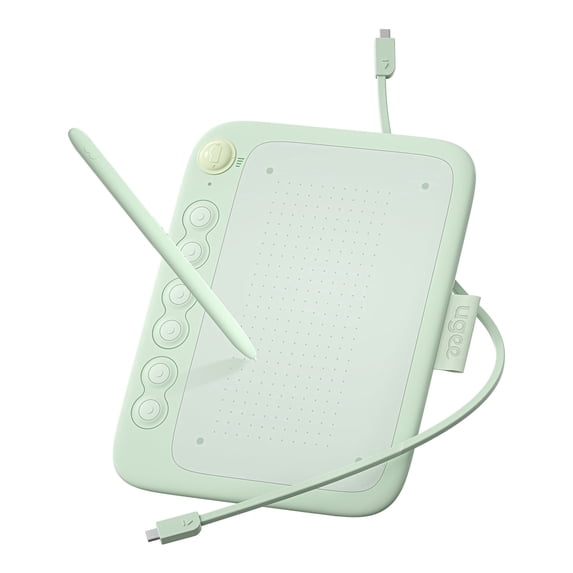 Ugee Q6 Graphics Drawing Pen Tablet for Android Phones, Compatible with Mac/Windows/Chrome/Linux, Bttery-free Stylus