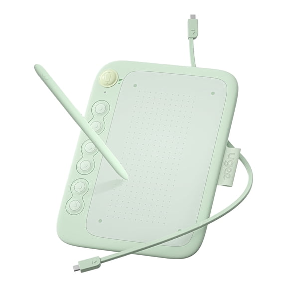 Ugee Q6 Graphics Drawing Pen Tablet for Android Phones, Compatible with Mac/Windows/Chrome/Linux, Bttery-free Stylus