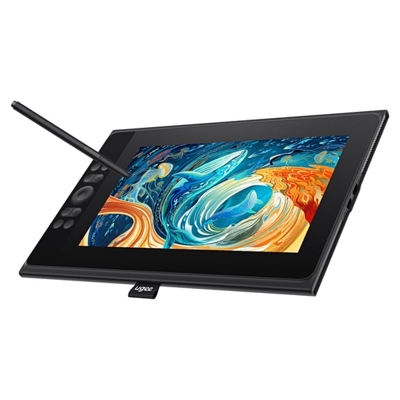 UGEE UE12 PLUS 11.9 inch Full-laminated IPS LCD Drawing Tablet with Screen, 147%sRGB for Windows/Mac/Android.