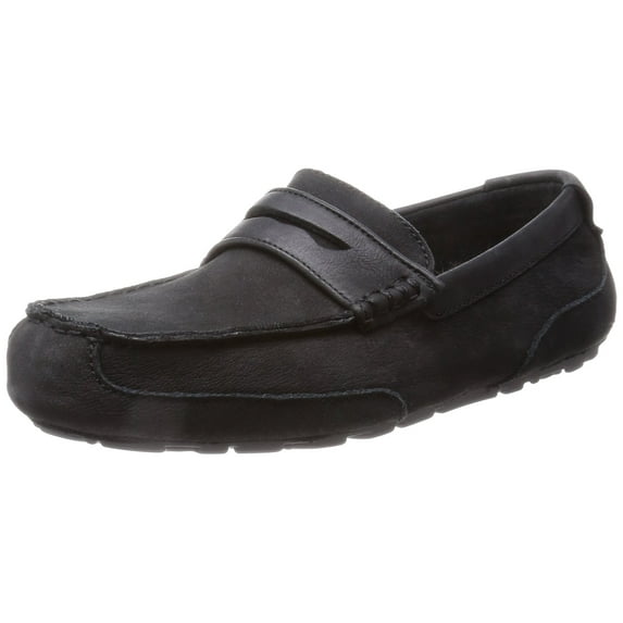 UGG 1008831-BLK: Men's Tucker Black Leather Loafer (9 D(M) US Men)