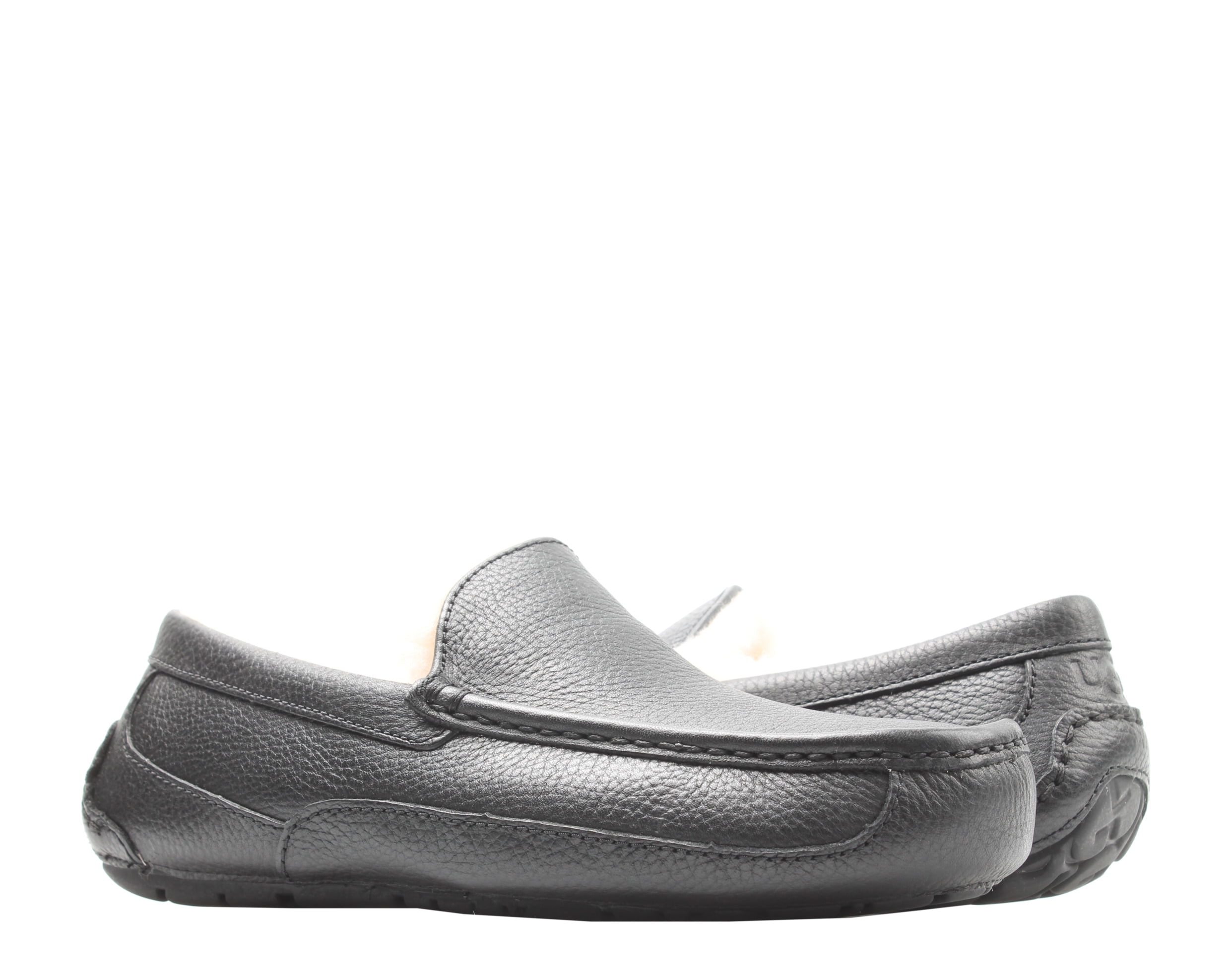 Mens Ugg Australia Ascot Gray‎ Suede Casual Comfort Moccasins Slippers Size 12 D Footwear Ugg Suede Loafers UGG Ascot Slipper Grey Suede Wool  main image 2
