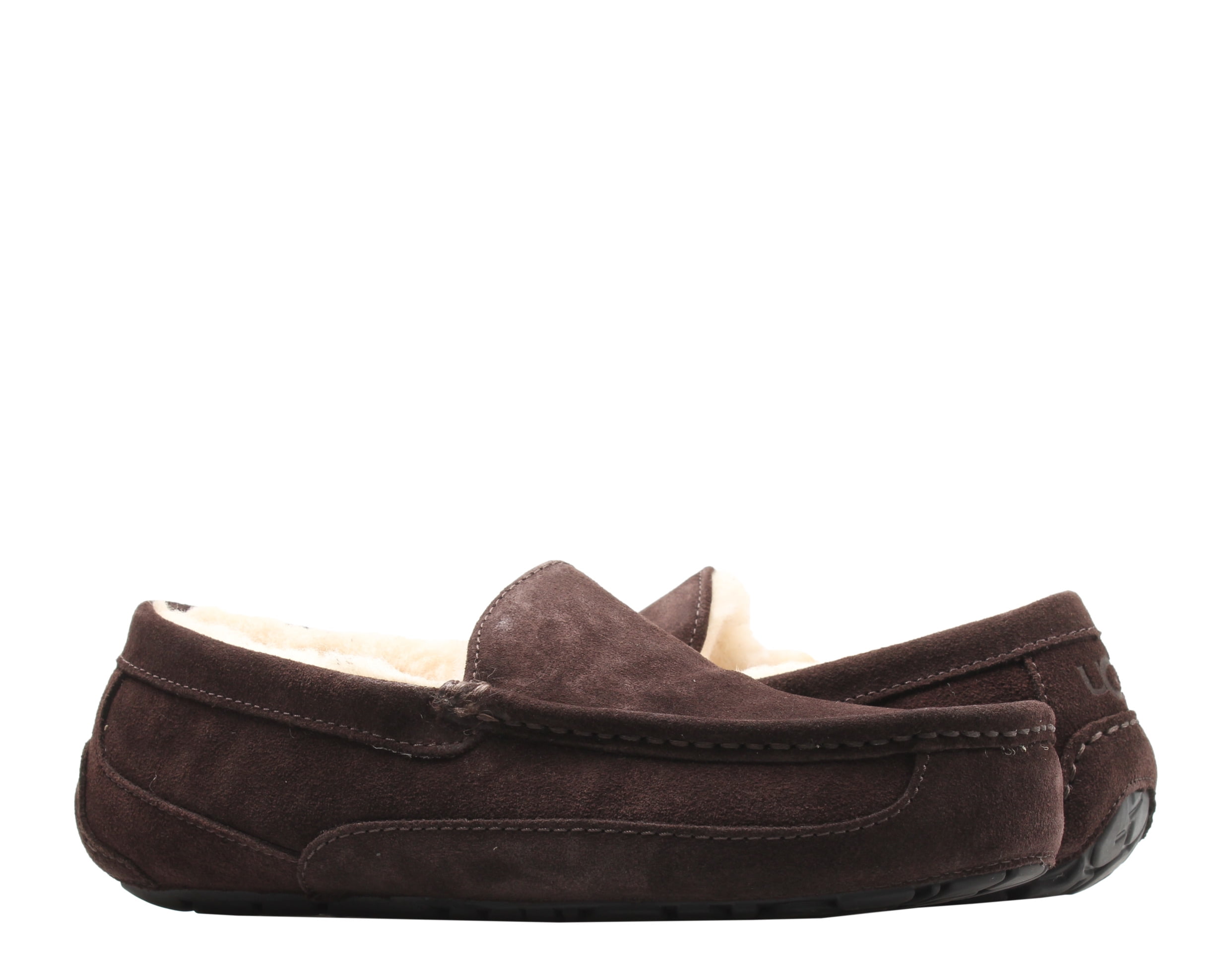 UGG Ascot Espresso Brown Suede Moccasin Slippers Men Sz 12 Comfort Casual Slipon Ascot Slipper for Men | UGG® main image 2
