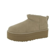 Ugg Classic Ultra Mini Platform Ankle Boots Brown Womens