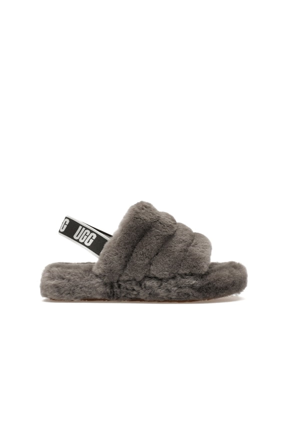 Charcoal (Kids) UGG Fluff Yeah Slide, from StockX