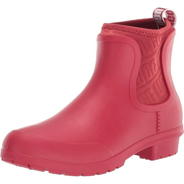 Ugg Chevonne Women s Waterproof Chelsea Rainboots Size 7 Size Medium Red