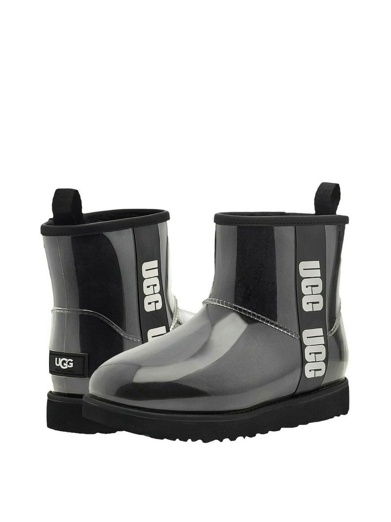 美品■UGG■レインブーツ✨CLASSIC CLEAR MINI 1113190 NEW* WOMEN UGG Classic Clear Mini Natural / Black (1113190
