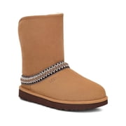 UGG Classic Short Cresent Women's Chestnut Suede Sheepskin Lined Boots RHS3729