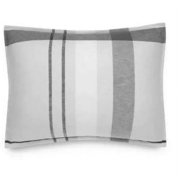 UGG Flannel Euro Winter Plaid Euro Sham 26 X 26 Stone Gray