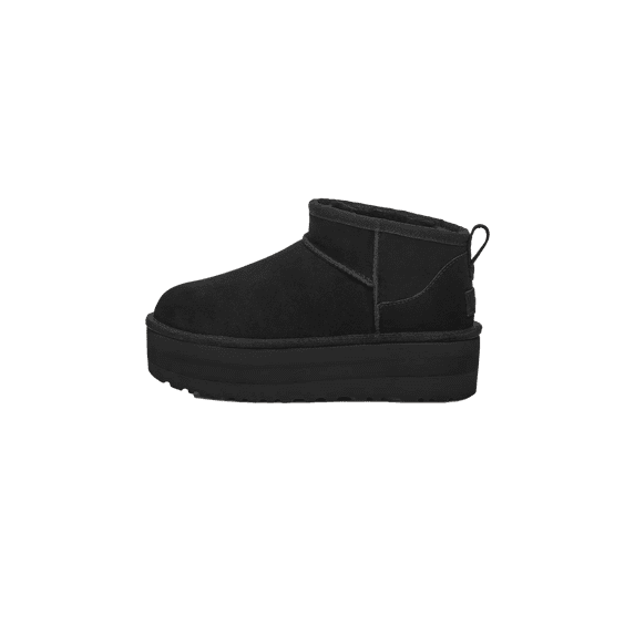 UGG GRADE SCHOOL Classic Ultra Mini Platform Boot GS "Black" 1157791K BLK 1157791K BLK from Stadium Goods