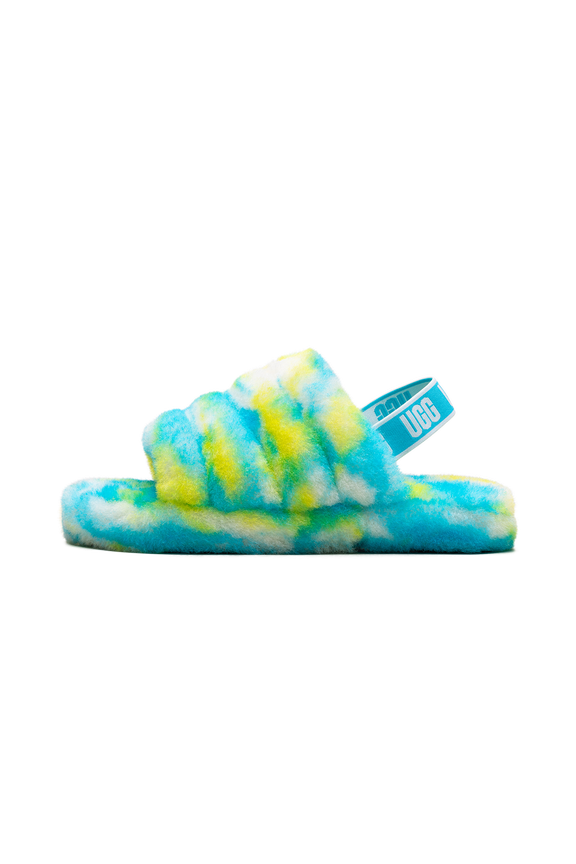 GRADE SCHOOL Kids FLUFF YEAH SLIDE "Green" 1123636K OBSL 1123636K OBSL from Stadium Goods