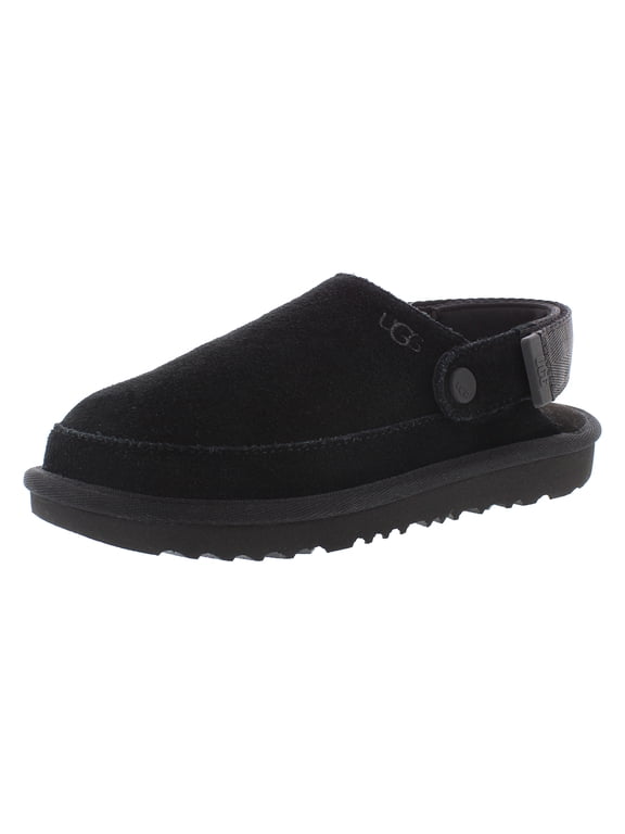 Goldenstar Clog Suede GS Boys Shoes Size 4, Color: Black
