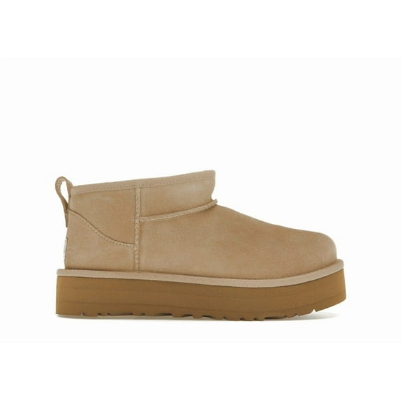 UGG Kid's Classic Ultra Mini Platform Boot Sand, from StockX