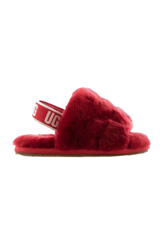 Toddler's UGG Fluff Yeah Slide Ribbon Red (1098579T-RBRD) - 9
