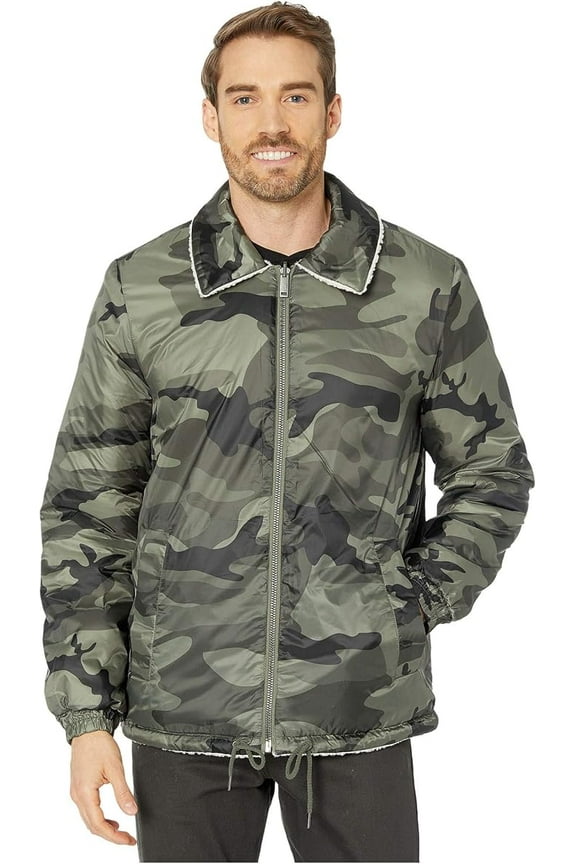 Men's Mace Reversible Sherpa Jacket, Green CAMO, XL