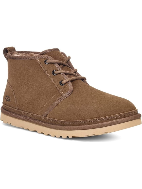 Neumel 3236-HCK Chukka Boots Mens US 8 Brown Suede Wool Casual Shoes KHD1926