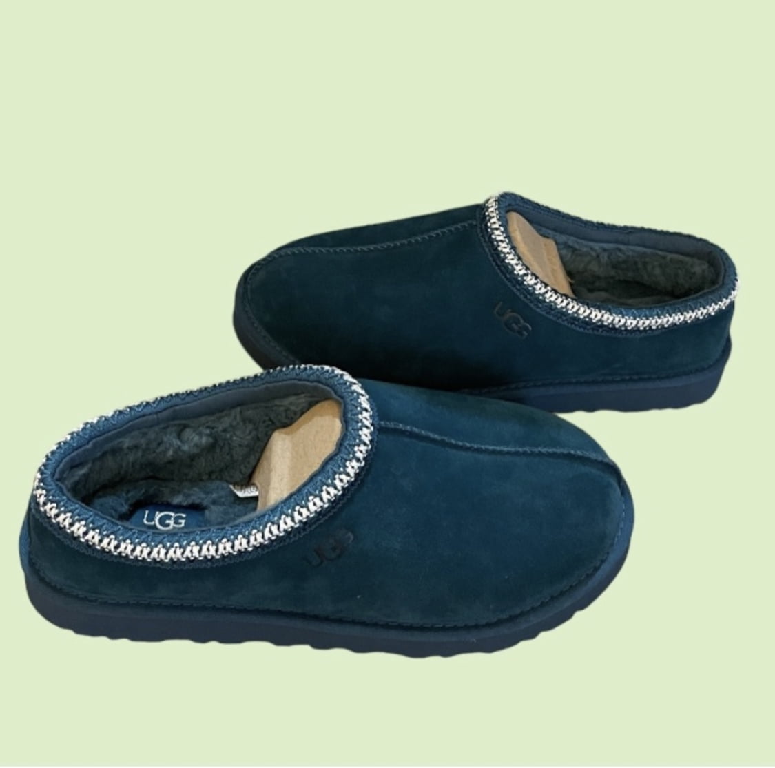Salty blue shop ugg slippers