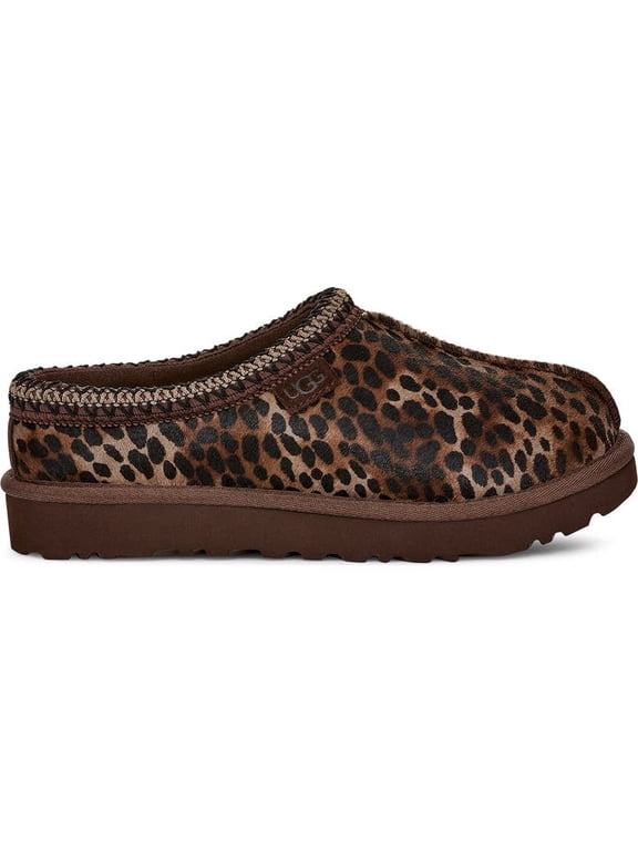 Tasman Slipper Caspian Leopard Print Burnt Cedar (Women's)