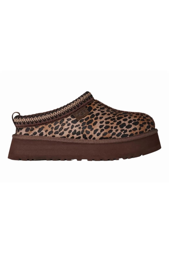 Tazz Slipper Caspian Leopard Print Burnt Cedar (Women's)