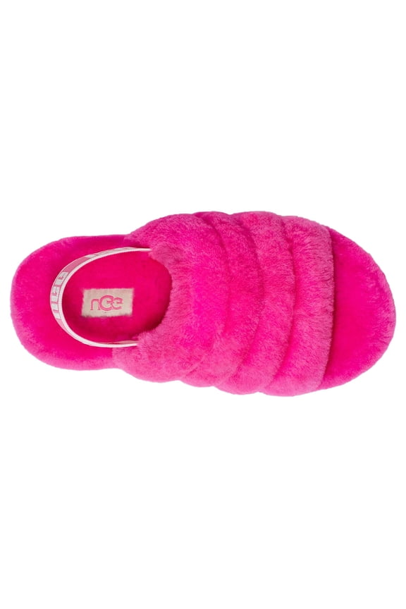 Unisex-Child Fluff Yeah Slide Slipper Big Kid 8-12 Years 5 Big Kid Rock Rose