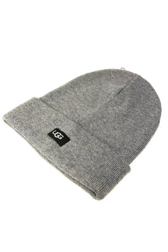 UGG Unisex Knit Oversized Cuff Beanie Hat Classic Gray One Size