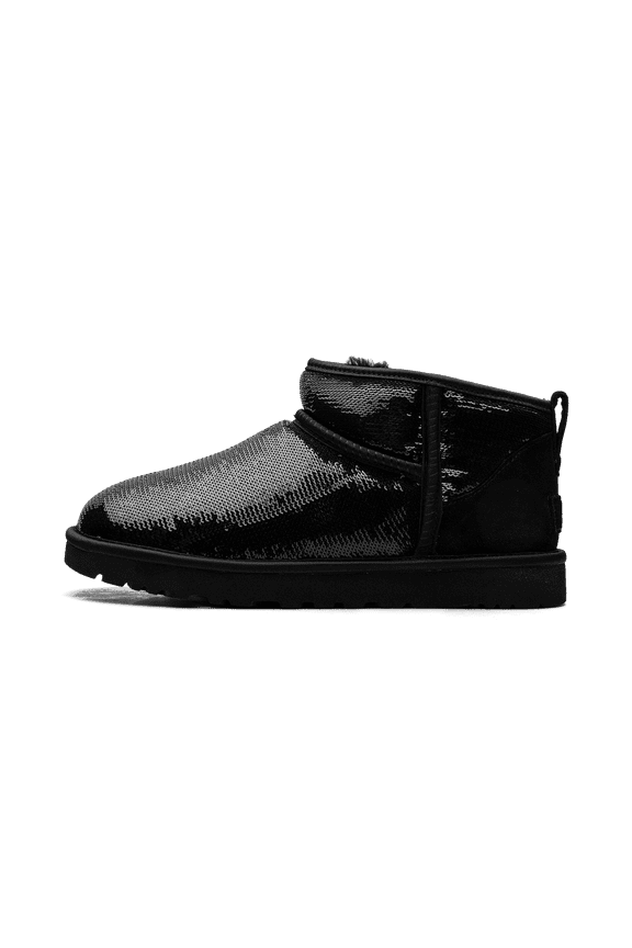 WOMENS Classic Ultra Mini Boot Womens "Mirror Ball Black" 1151616 BLK 1151616 BLK from Stadium Goods