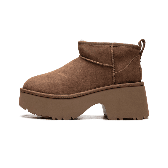 UGG WOMENS Classic Ultra Mini New Heights Boot Womens "Chestnut" 1158311 CHE 1158311 CHE from Stadium Goods