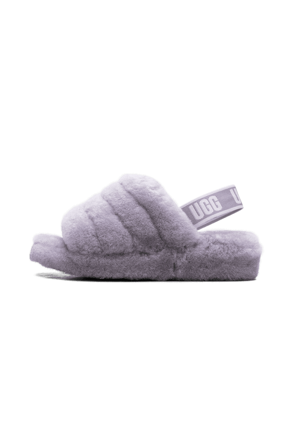 WOMENS Fluff Yeah Slide Womens "Grey Purple" 1095119 JGL 1095119 JGL from Stadium Goods