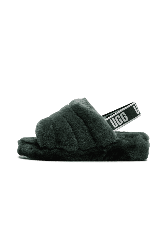 WOMENS Fluff Yeah Slide Womens "Highland Green" 1095119 HDGR 1095119 HDGR from Stadium Goods