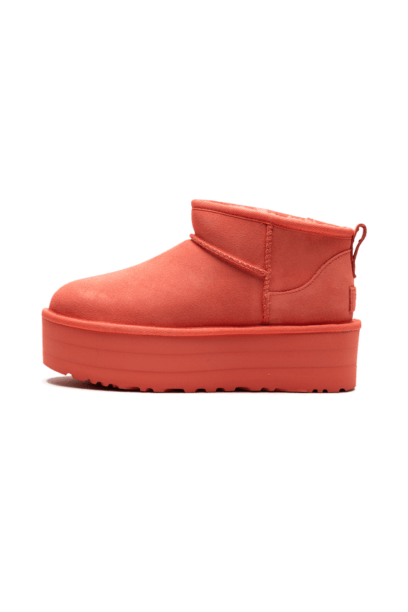 WOMENS UGG Classic Ultra Mini Platform Boot Womens "Vibrant Coral" 1135092 VCRL 1135092 VCRL from Stadium Goods