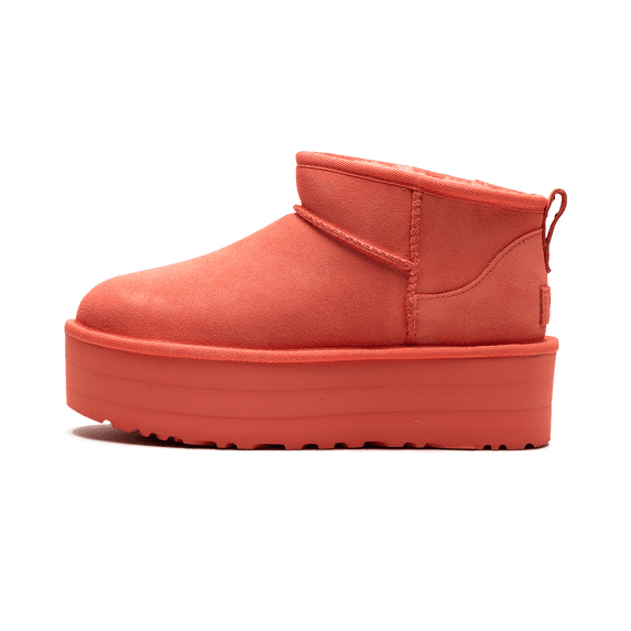 UGG WOMENS UGG Classic Ultra Mini Platform Boot Womens "Vibrant Coral" 1135092 VCRL 1135092 VCRL from Stadium Goods