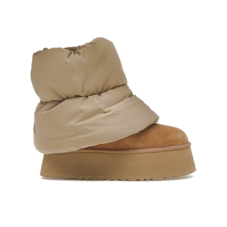 UGG Women's Classic Mini Dipper Puffer Boot Amphora Chestnut, from StockX