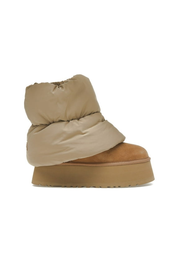 Women's Classic Mini Dipper Puffer Boot Amphora Chestnut, from StockX