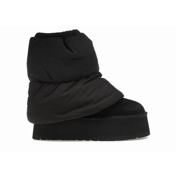 UGG Women's Classic Mini Dipper Puffer Boot Black, from StockX