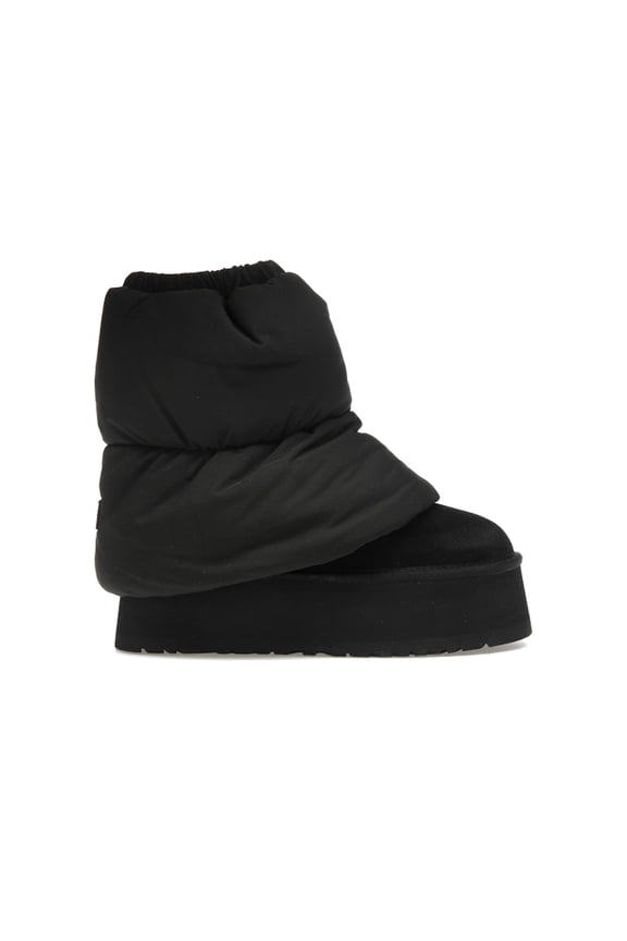 Women's Classic Mini Dipper Puffer Boot Black, from StockX
