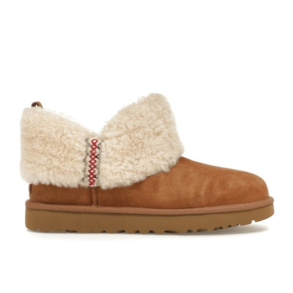 UGG Women's Classic Ultra Mini Boot Heritage Braid Chestnut, from StockX