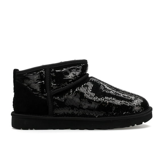 UGG Women's Classic Ultra Mini Boot Mirror Ball Black, from StockX