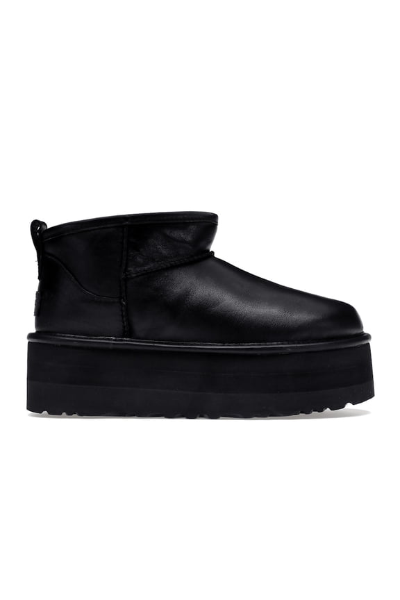 Women's Classic Ultra Mini Platform Boot Black Leather, from StockX