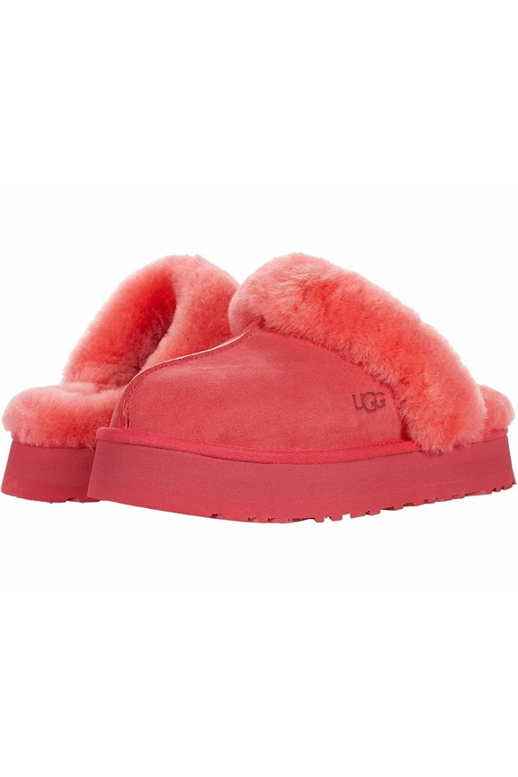 Women's Disquette Platform Suede Slippers 1122550