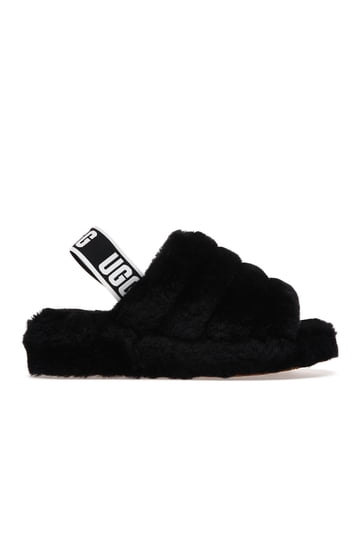 Ugg Womens Black Oh Yeah Shearling Warm Indoor Outdoor Fuzzy Sandals 8 UGG Kids Oh Yeah - FREE Shipping & FREE Returns - Children main image 2
