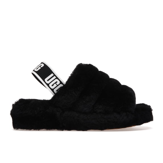 UGG Women's Fluff Yeah Slide Black Sandals, from StockX