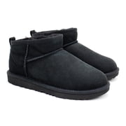 UGG Womens Fluff Yeah Slide Sheepskin Insole & Upper Slippers Natural, 6