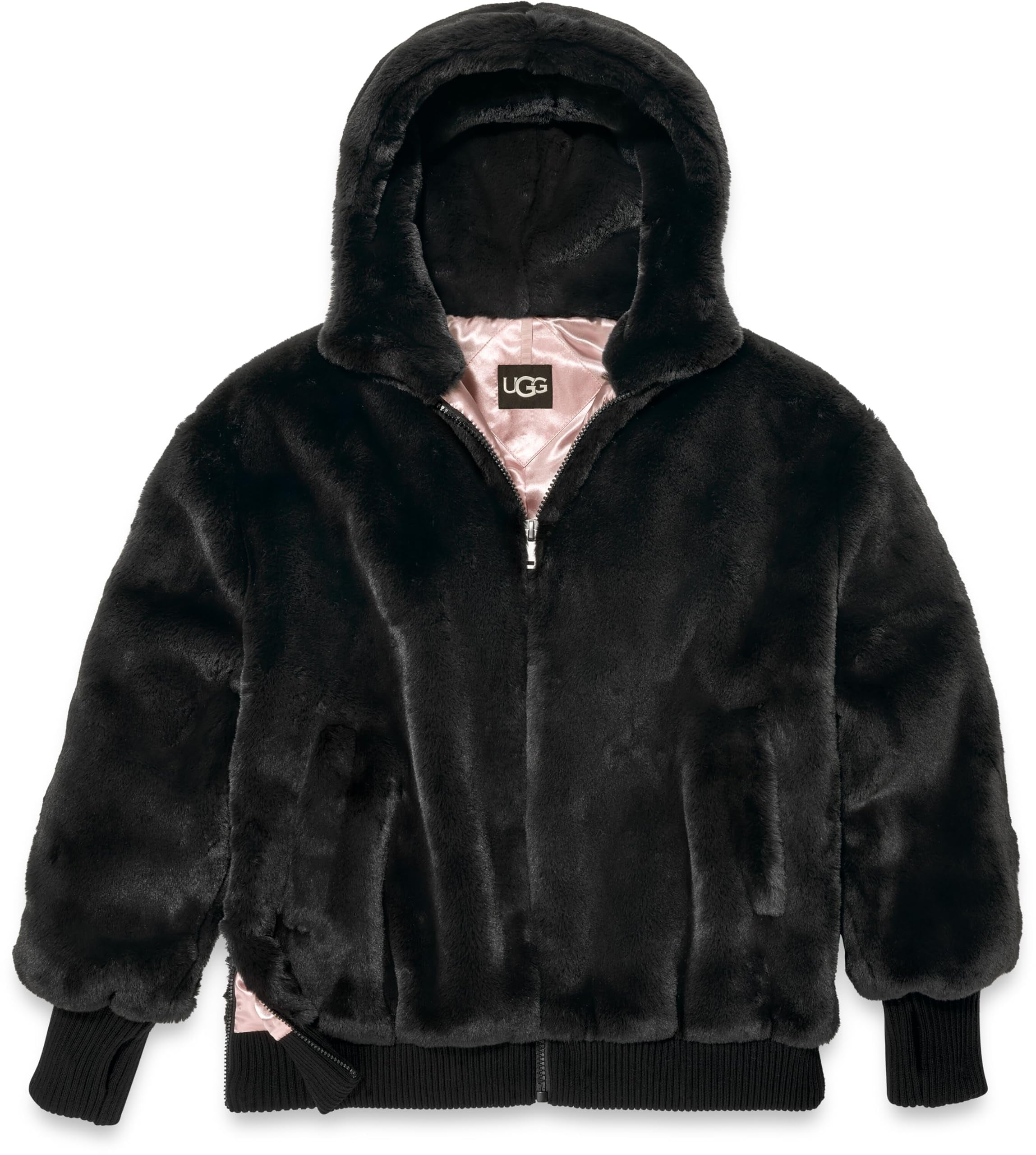 UGG Women's Koko Short Faux Fur Coat, tarr, s