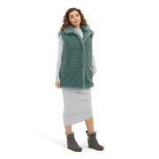 UGG Women's Tammie Faux Fur Vest Aloe Vera Large