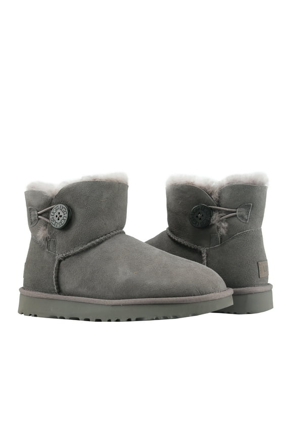 Women's Water Resistant Mini Bailey Button II Boots (Grey, 7)