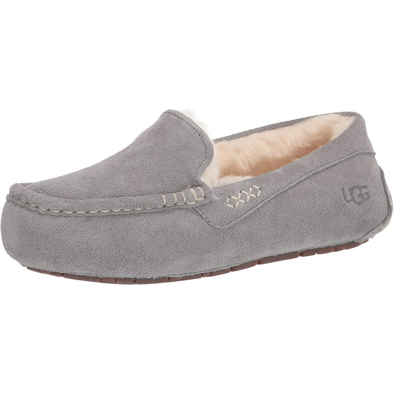 UGG W Ansley モカシン 6 (37) グレー UGG Womens Ansley Slipper 6 Wide Light Grey - Walmart.com