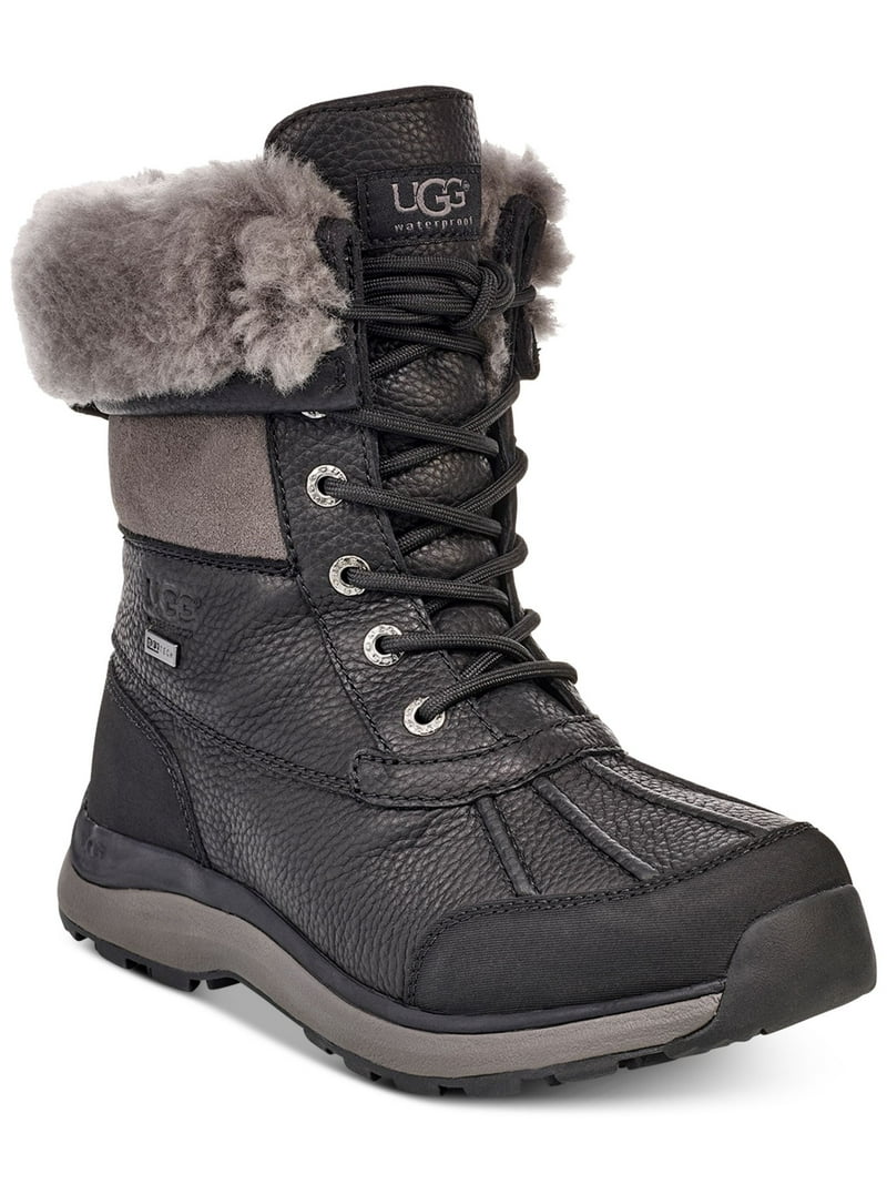 UGG Women's Size Black Leather Adirondack III Winter Boots
