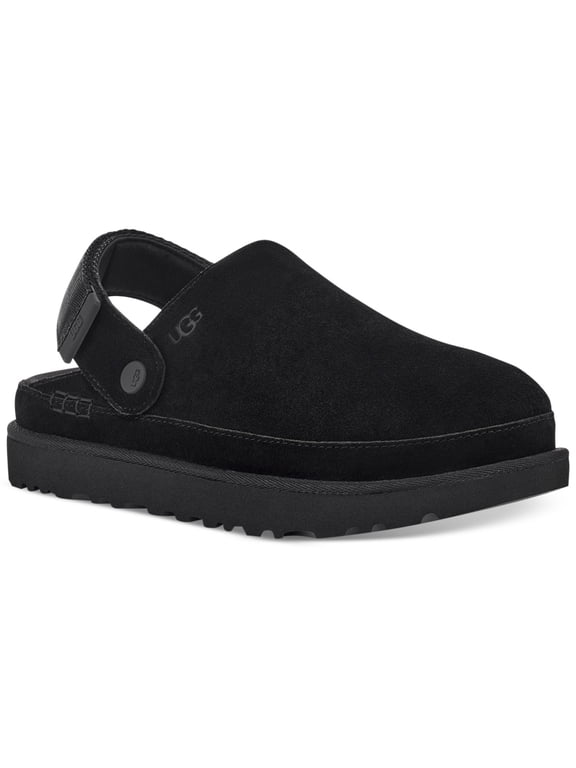 Womens Black Swivel Slingbacks Padded Adjustable Goldenstar Round Toe Wedge Slip On Clogs Shoes 10